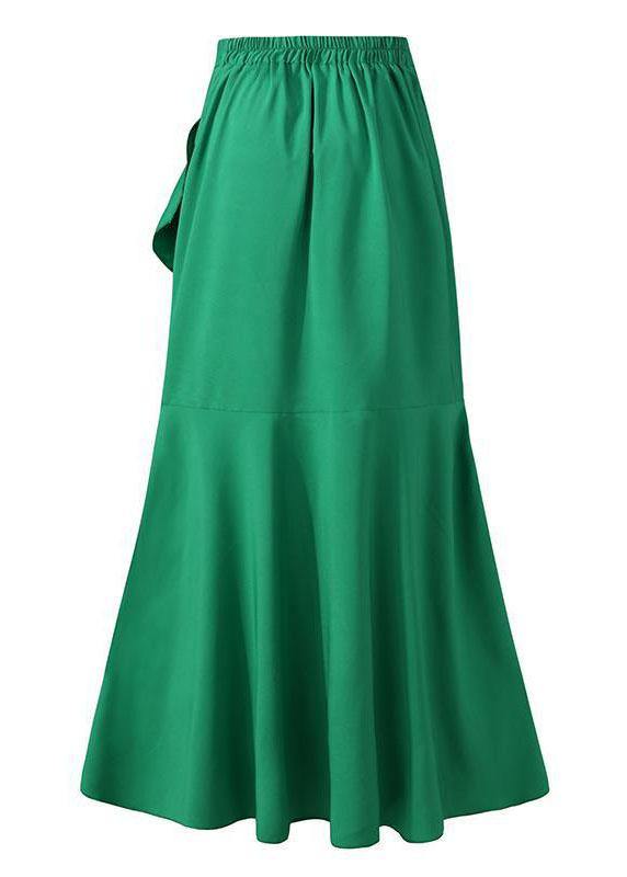 Belt Wrap Hip Fishtail Skirt High Waist Irregular Half Length Skirt