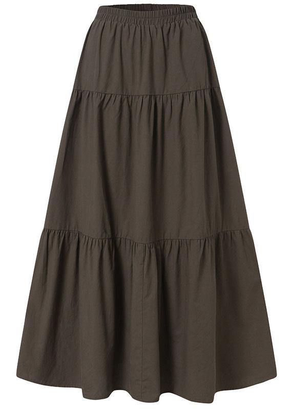 Handmade Retro Patchwork Ruffled Skirt