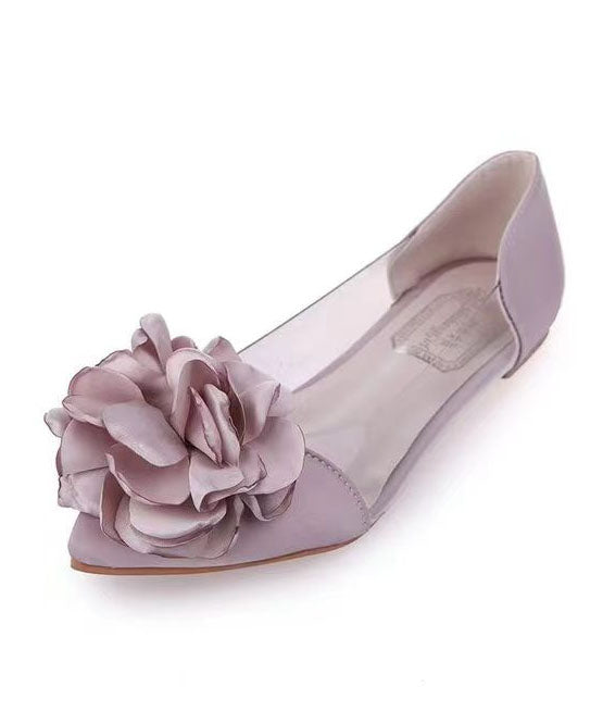Pink Comfy Splicing Walking Sandals Pointed Toe