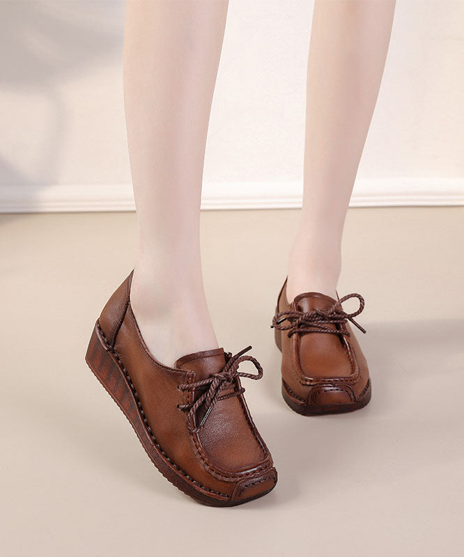 Cross Strap Brown High Wedge Heels Shoes Wedge High Wedge Heels Shoes Spring