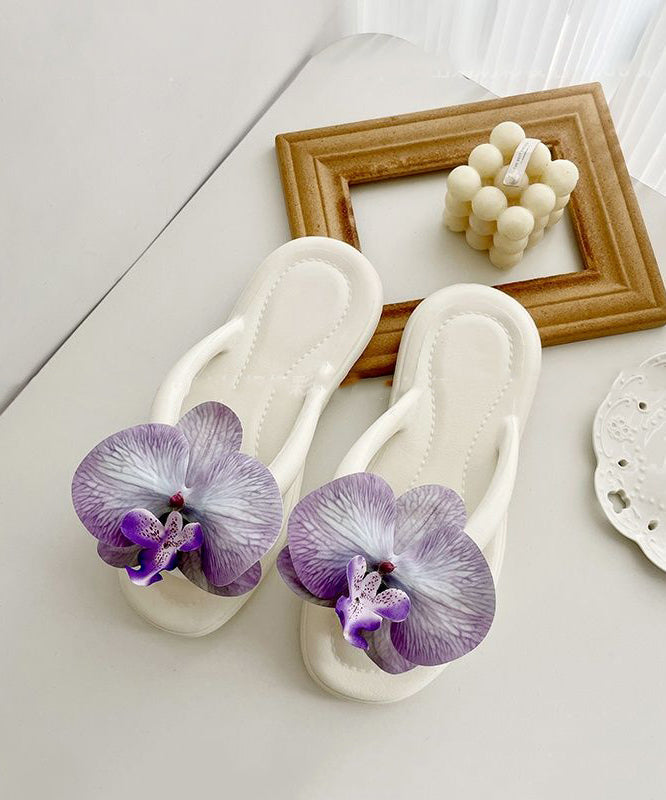 Green Comfortable Flip Flops Splicing