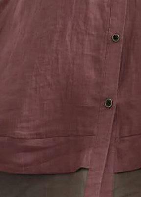 Modern Lapel Patchwork Summer Long Dress Ideas Red Dress