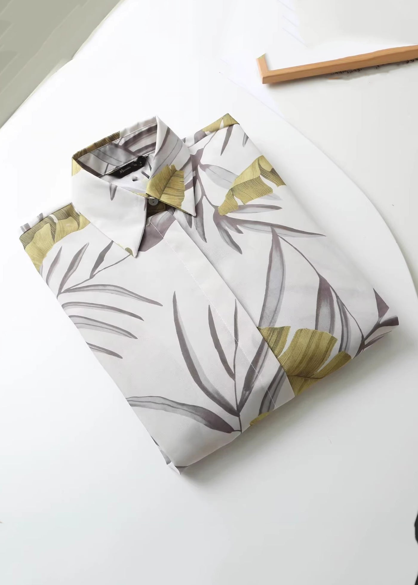 Peter Pan Collar Print Button Shirt Spring