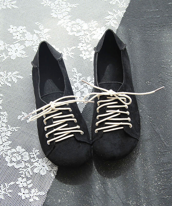 Green Suede Splicing Lace Up Penny Loafers