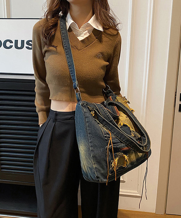 New Denim Large Capacity Shoulder Bag
