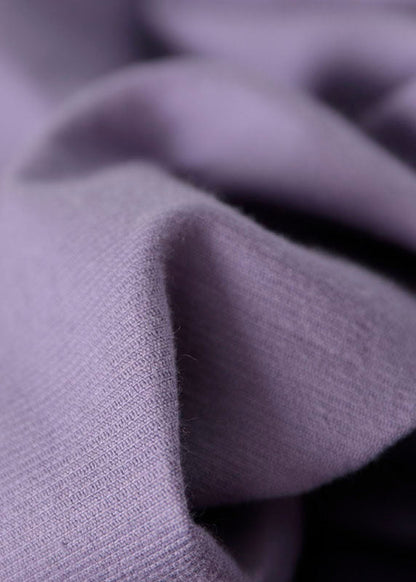Purple Patchwork Corduroy Shirt Dresses Long Sleeve