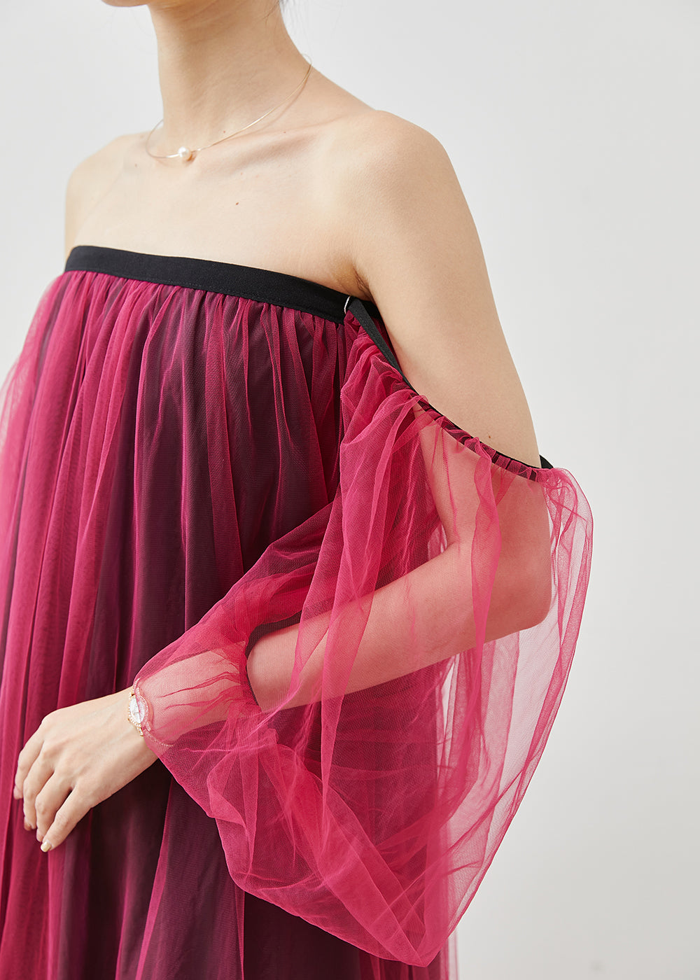 Mulberry Backless Tulle Beach Dresses Summer