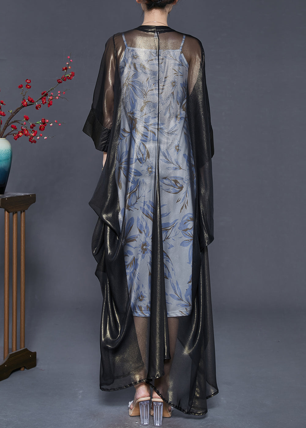 Unique Blackish Green Oversized Silk Upf 50+ Cardigans Spring