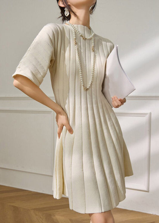 Simple White Striped Holiday Maxi Dress Summer