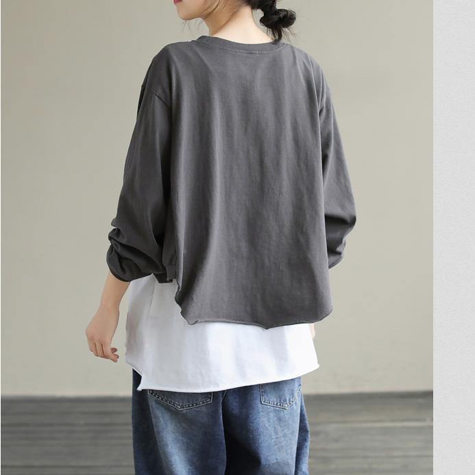 Diy White Cotton Tunic Top Patchwork Tunic Ripped Hem Tops