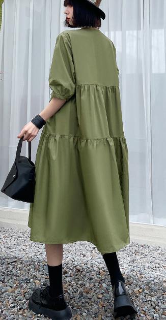 Grass Green Detachable Vest Dress Two Piece Suit