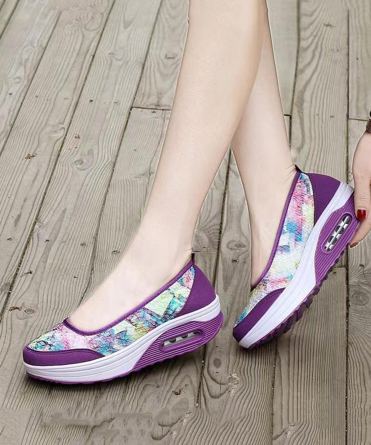 Splicing Platform Purple Breathable Mesh