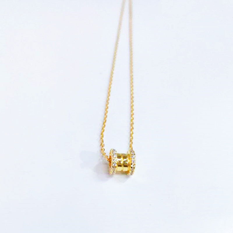 Handgefertigte Vintage Gold Halskette