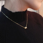 Handgefertigte Vintage Gold Halskette