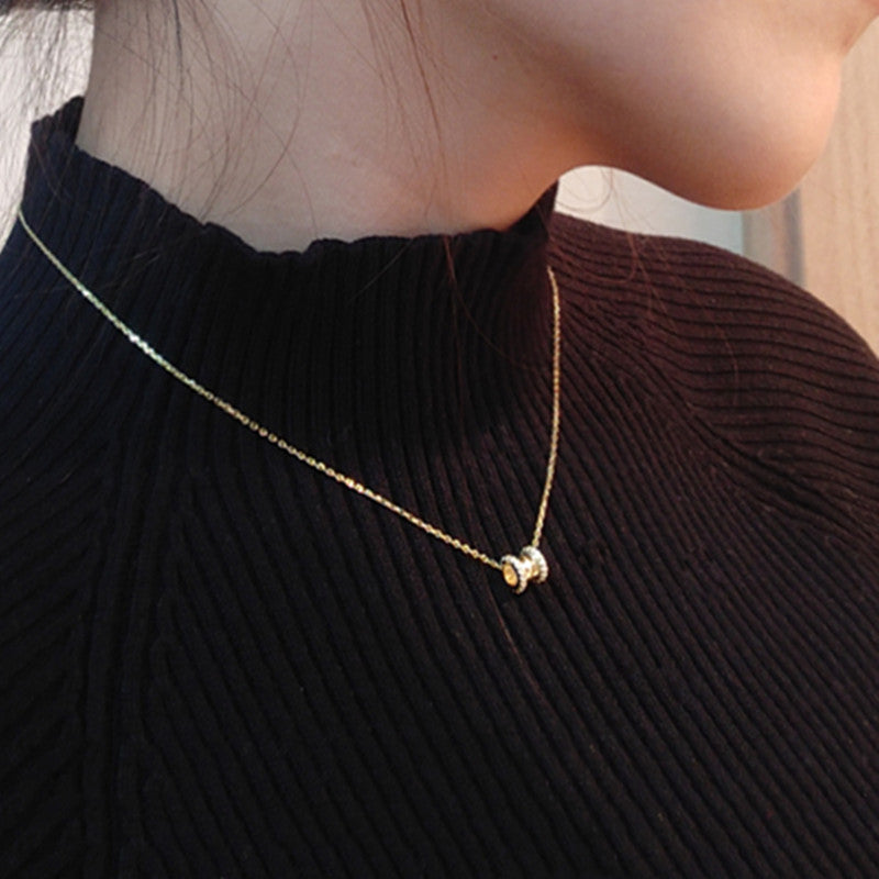 Handgefertigte Vintage Gold Halskette