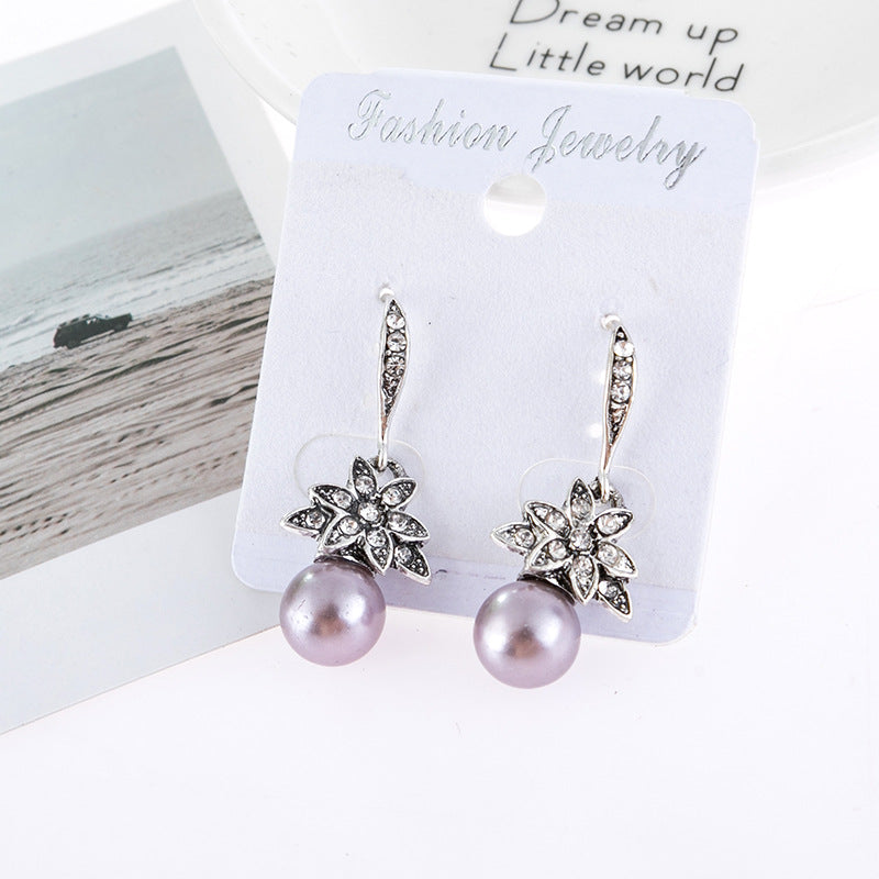 Zarte handwerkliche Perlen Ohrring