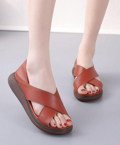 White Genuine Leather Best Sandals for Hiking Sandals