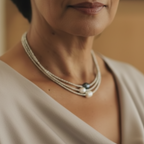 Romantische Perlen Halskette für besondere Momente