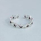 Zarte handwerkliche Silber Ring