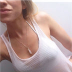 Zarte handwerkliche Halskette