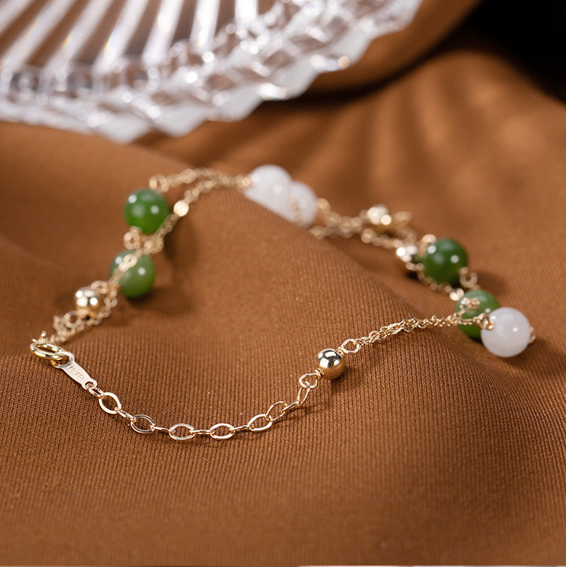 Zarte handwerkliche Gold Armband