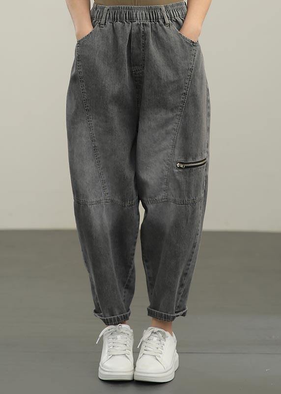 Diy Black Pockets Harem Summer Pants