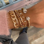 Zarte handwerkliche Gold Armband