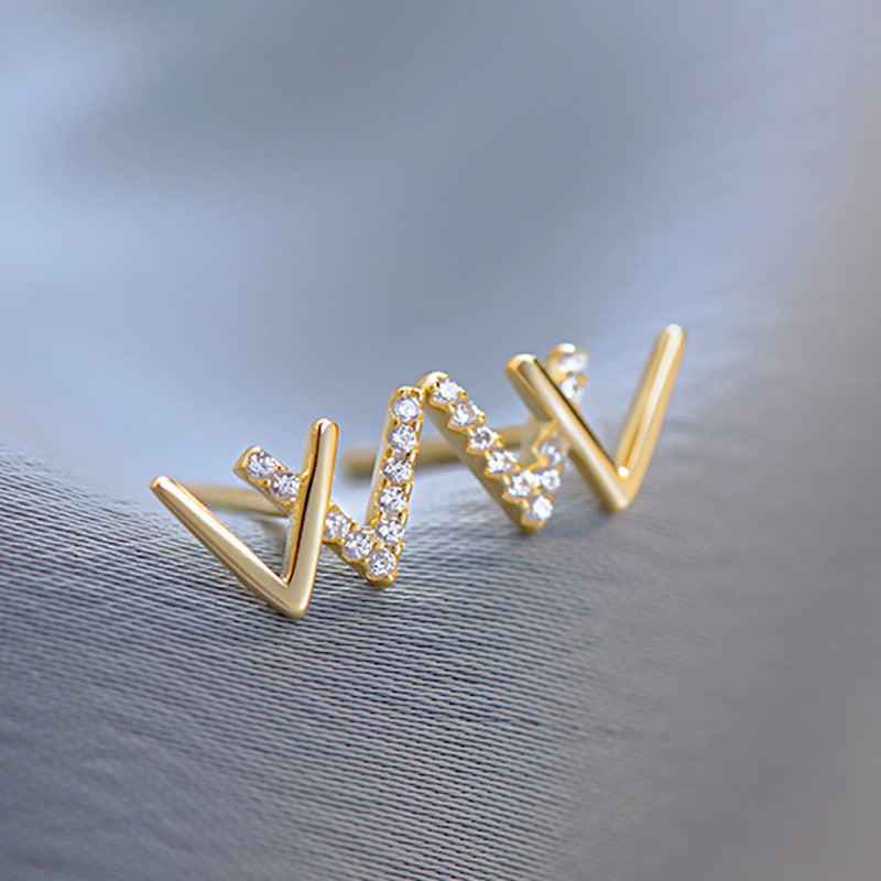 Schöne Silber Ohrring mit einzigartigem Stil