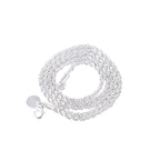 Klassische Silber Halskette mit zeitloser Eleganz