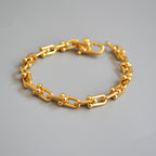 Zarte handwerkliche Gold Armband