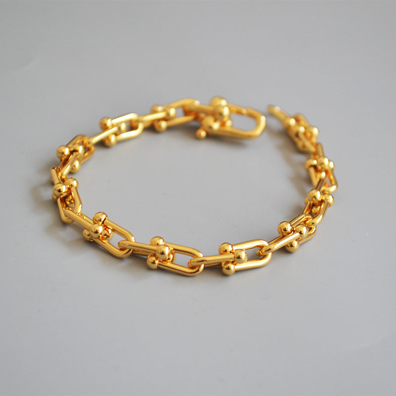 Zarte handwerkliche Gold Armband