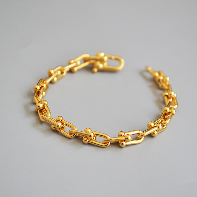 Zarte handwerkliche Gold Armband