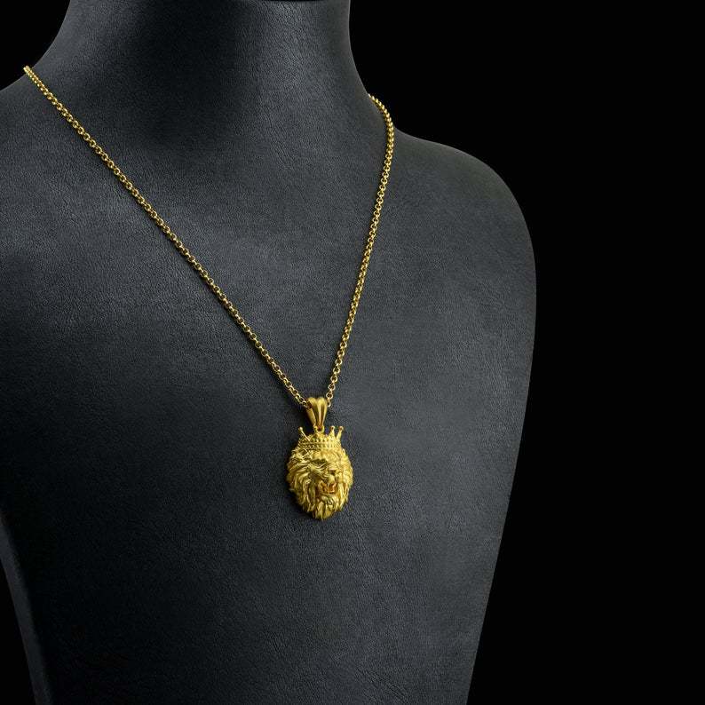 Zarte handwerkliche Gold Halskette