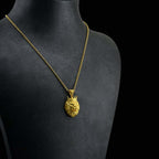 Handgefertigte Vintage Gold Halskette