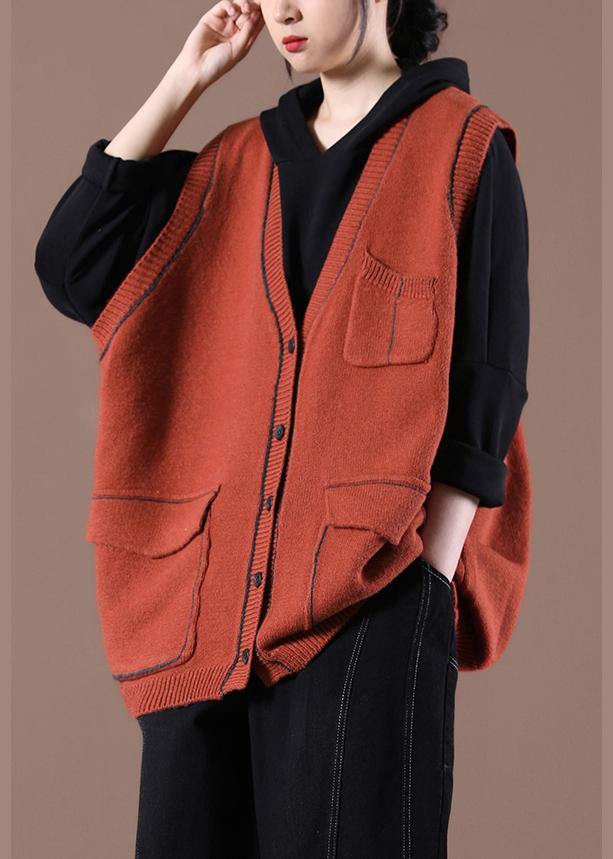 Spring New Korean Loose Caramel Sweater Vest