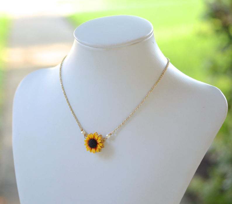 Handgefertigte Vintage Perlen Halskette