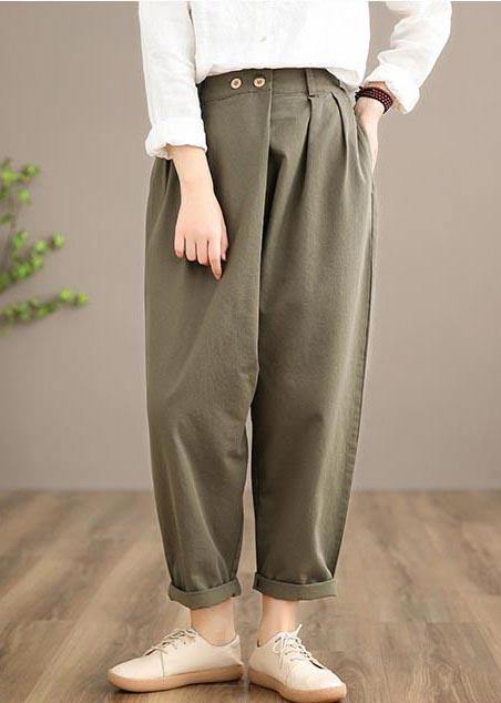 100% Yellow Jeans Fall Spring Button Down Sewing Pants