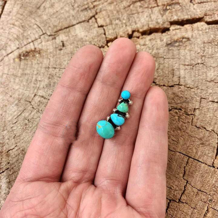 Handgefertigte Vintage Silber Ohrring