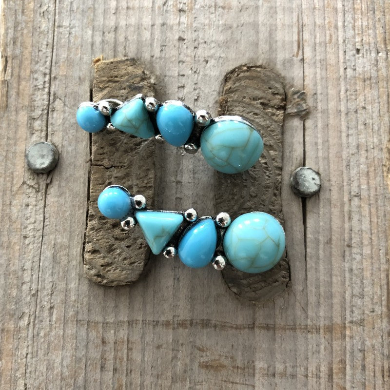 Handgefertigte Vintage Silber Ohrring