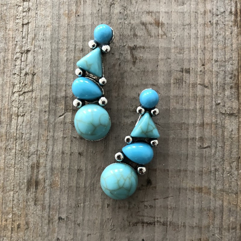 Handgefertigte Vintage Silber Ohrring