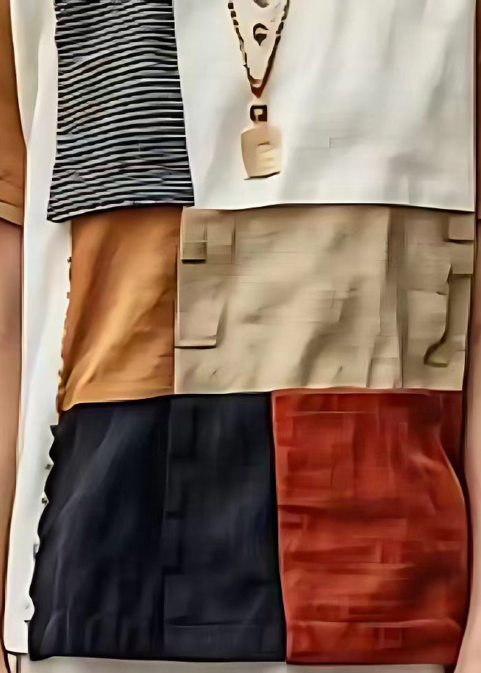 Khaki Asymmetrical Patchwork Linen Tanks Summer