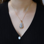 Zarte handwerkliche Silber Halskette