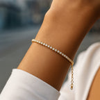 Zarte handwerkliche Gold Armband