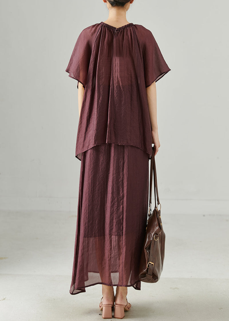 Mulberry Oversized Linen Sets 2 Pieces Summer