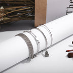 Zarte handwerkliche Silber Armband