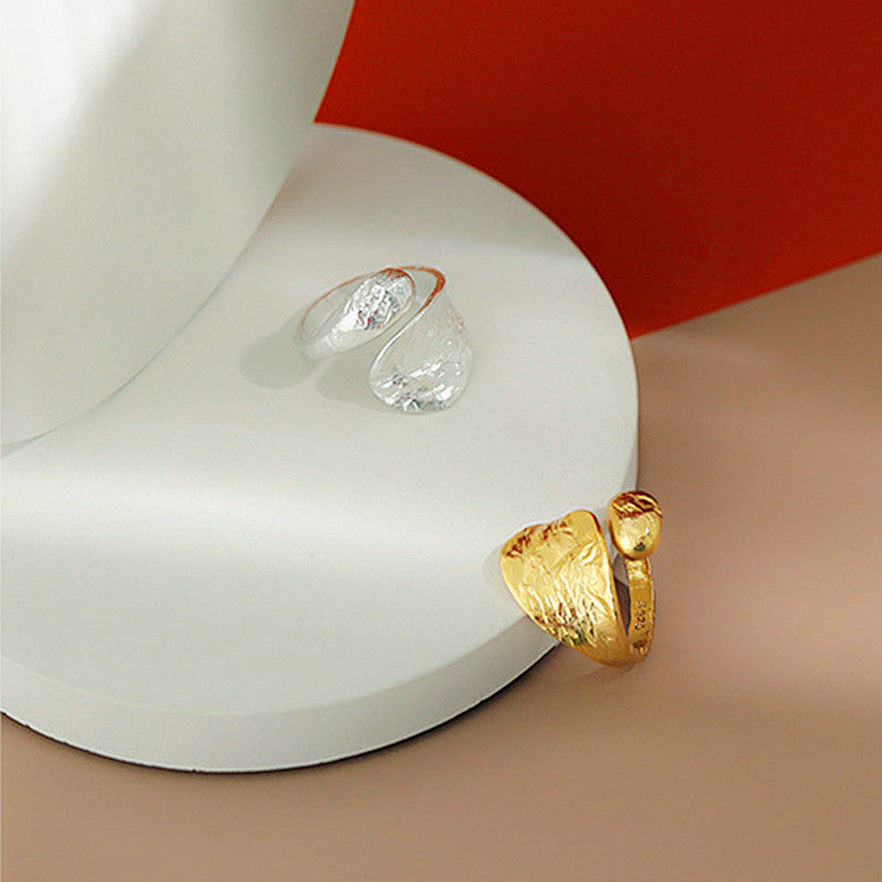 Zarte handwerkliche Gold Ring