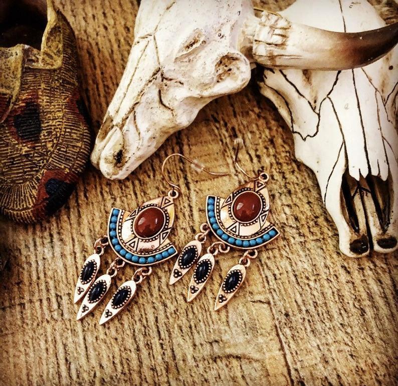 Handgefertigte Vintage Ohrring