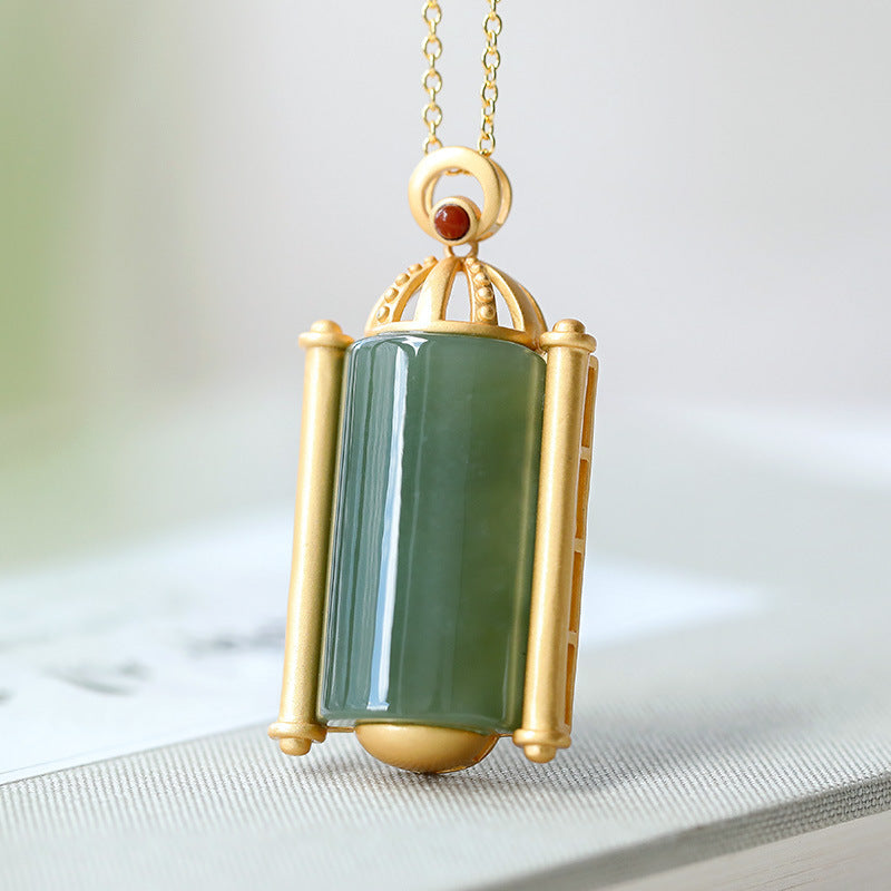 Zarte handwerkliche Gold Halskette