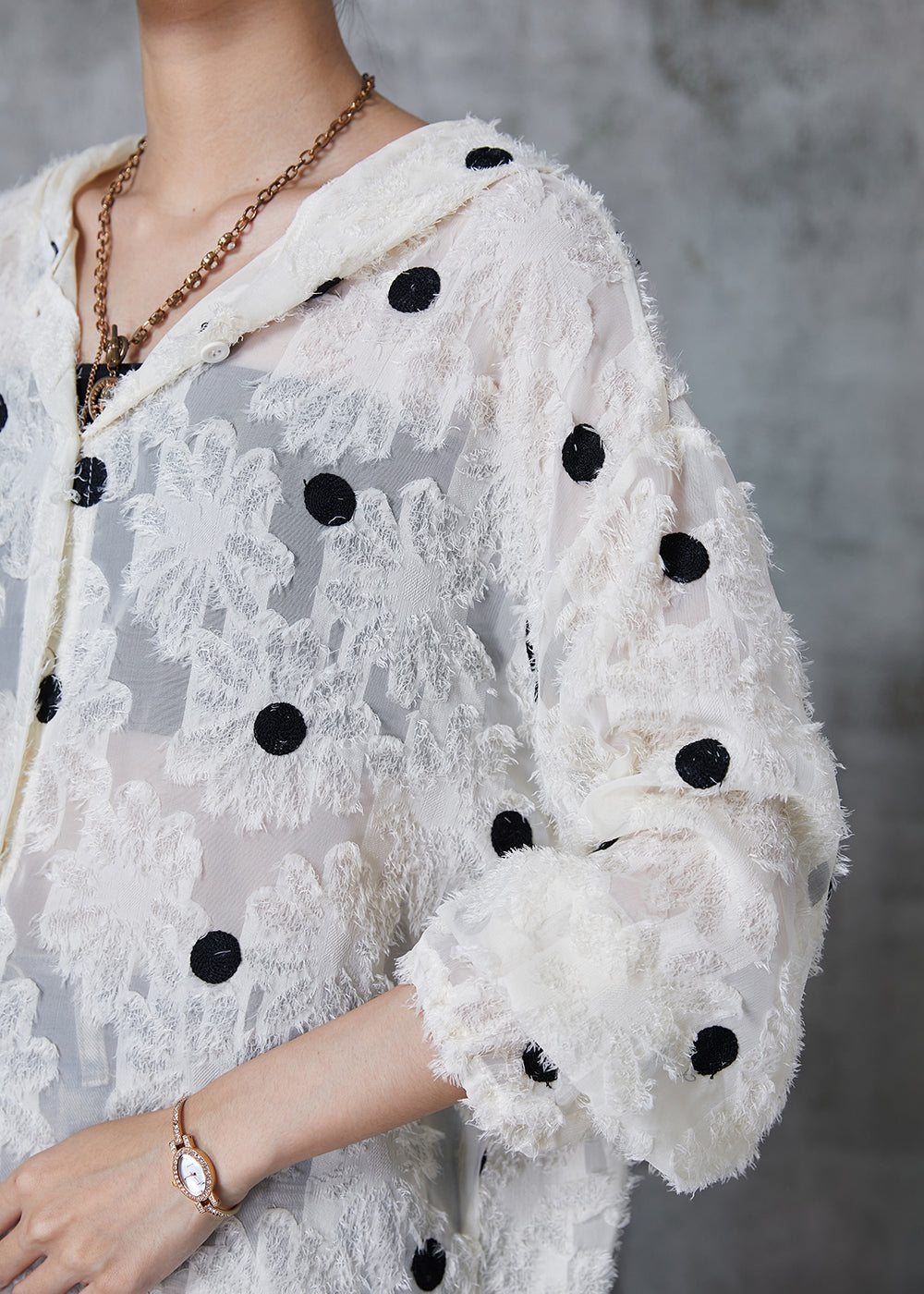 Apricot Tasseled Embroidered Spandex Hooded Jackets Fall