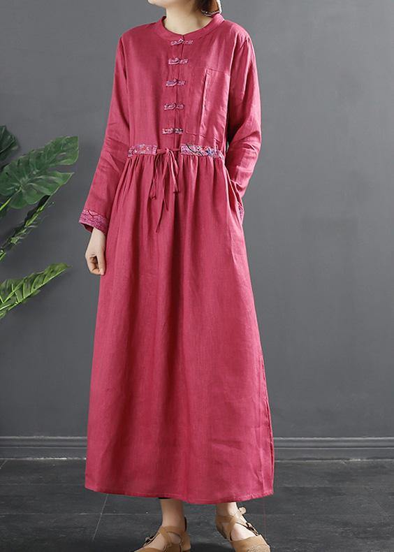Drawstring Quilting Dresses Tutorials Red Vestidos De Lino Dresses